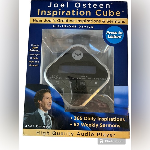 JOEL‎ OSTEEN Inspiration Audio Cube with Sermons and Affirmations NEW - Picture 1 of 5